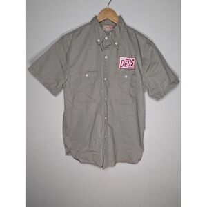 Deus Ex Machina Mens Short Sleeve Button Down Shirt Size M Utility Moto Workwear